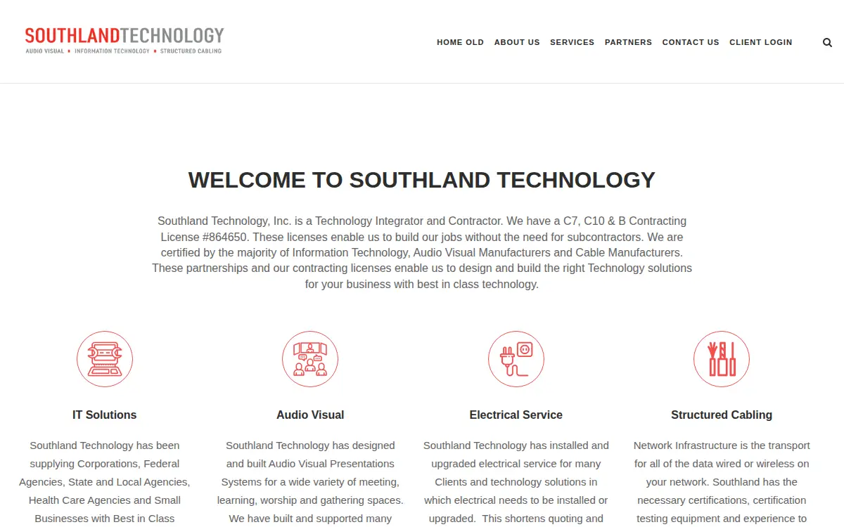 Homepage of Southland Technology, INC.