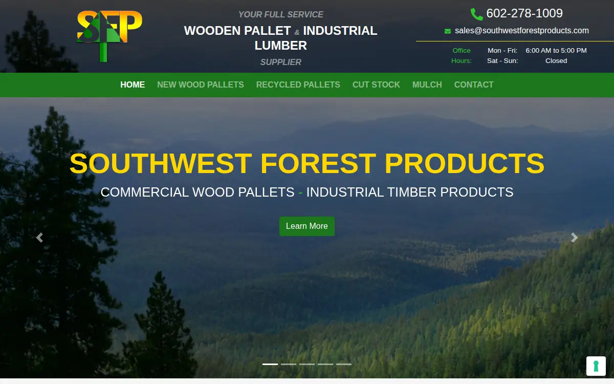 Homepage of Southwest Forest Products, INC.