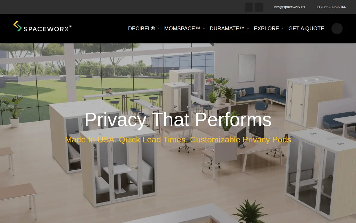 Homepage of Spaceworx INC