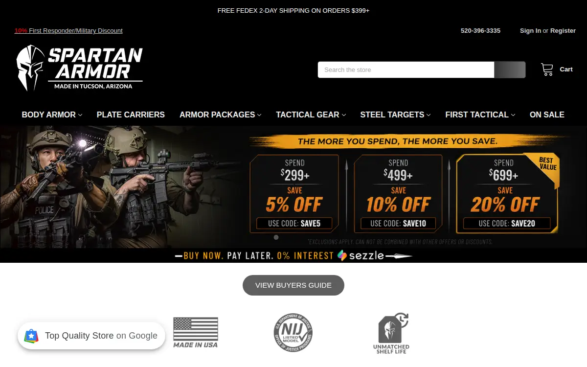 Homepage of Tk Armor Systems LLC