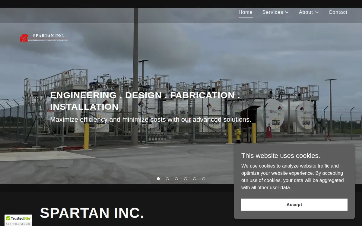 Homepage of Spartan, INC