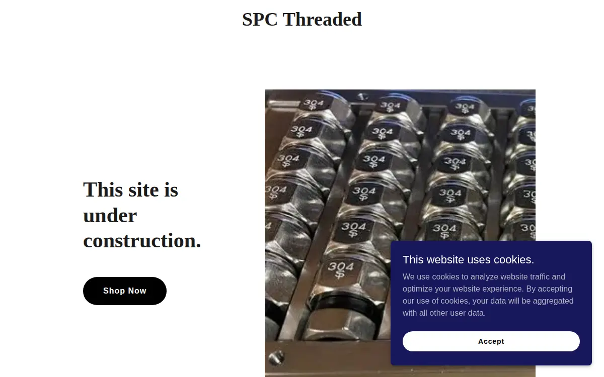Homepage of Spc Threaded LLC