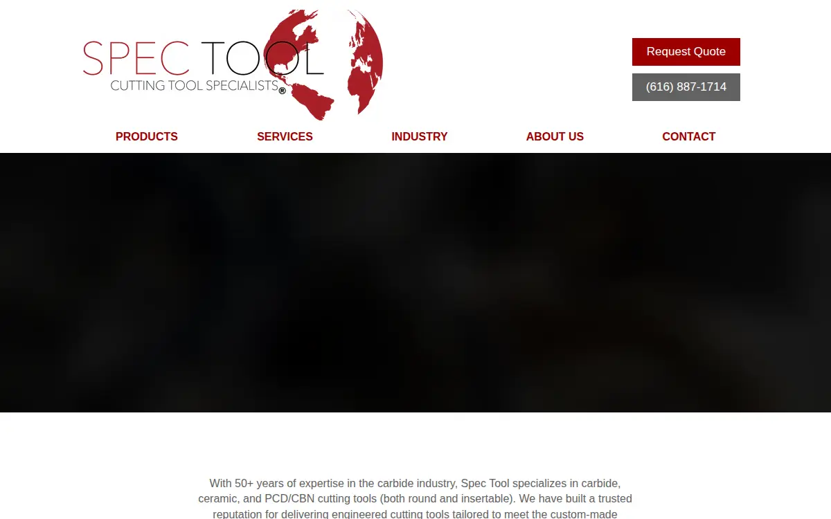 Homepage of Spec Tool CO