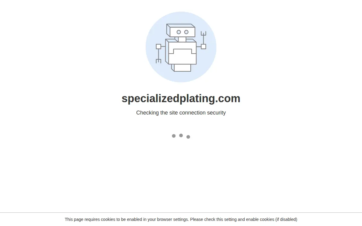 Homepage of Specialized Plating, INC.