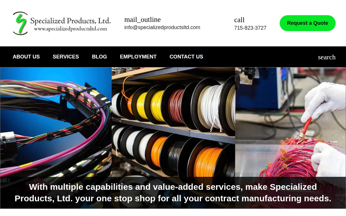 Homepage of Specialized Products LTD