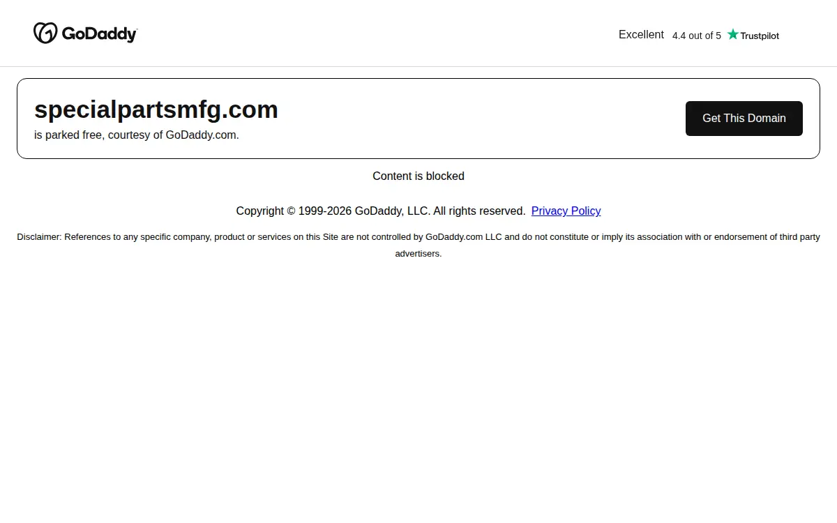 Homepage of Special Parts Manufacturing, INC.