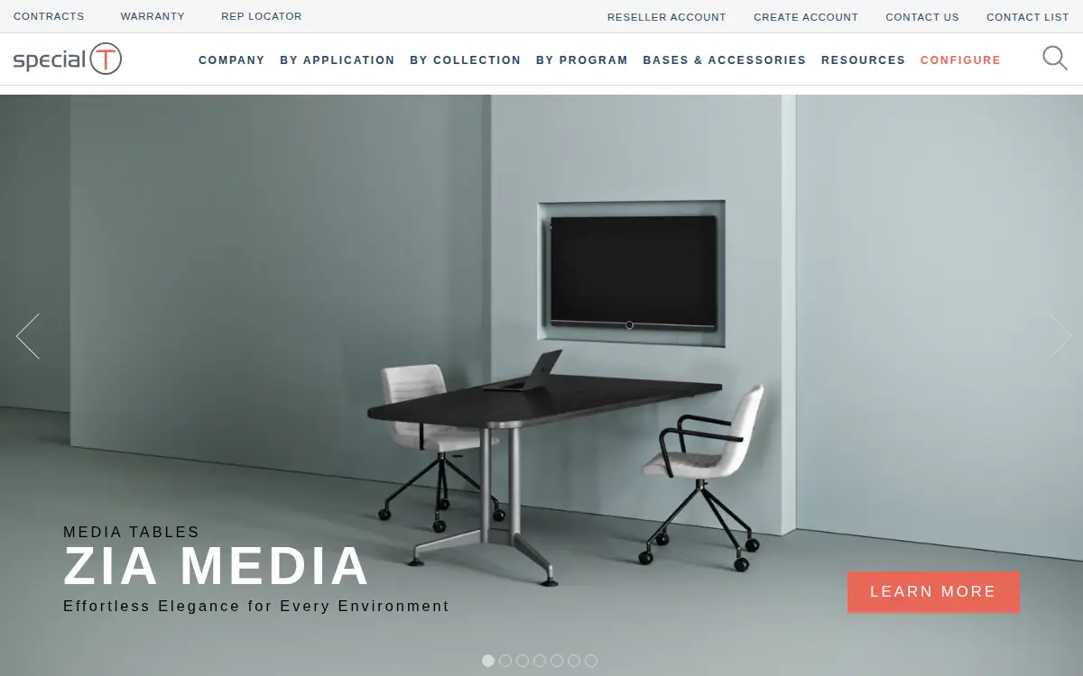 Homepage of Special-t, LLC