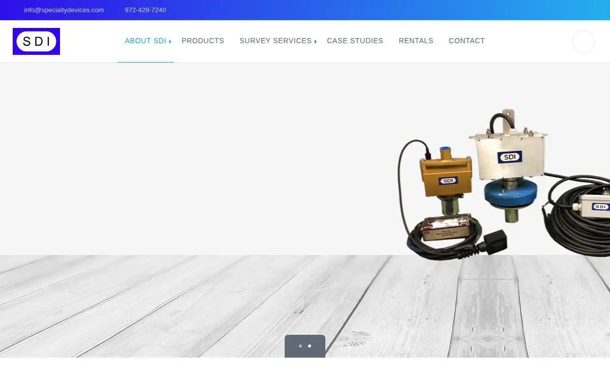 Homepage of Specialty Devices Incorporated