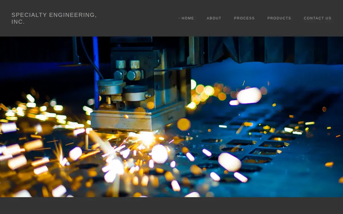 Homepage of Specialty Engineering, INC.