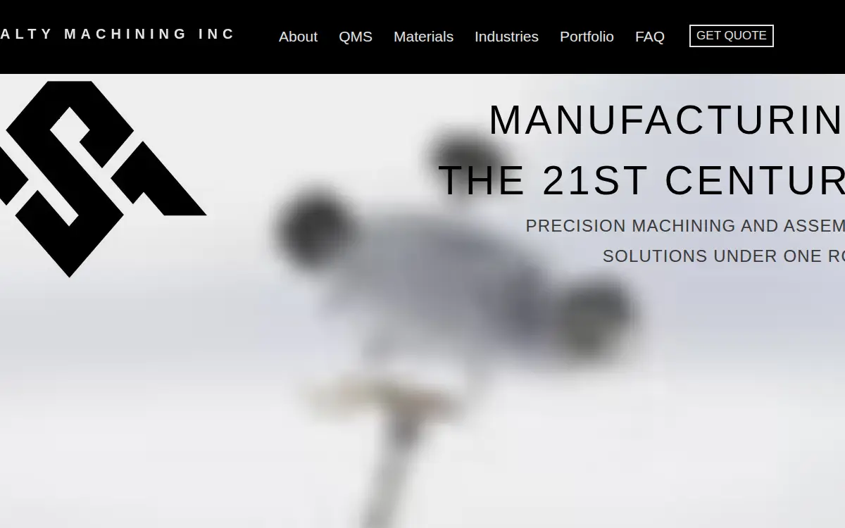 Homepage of Specialty Machining INC