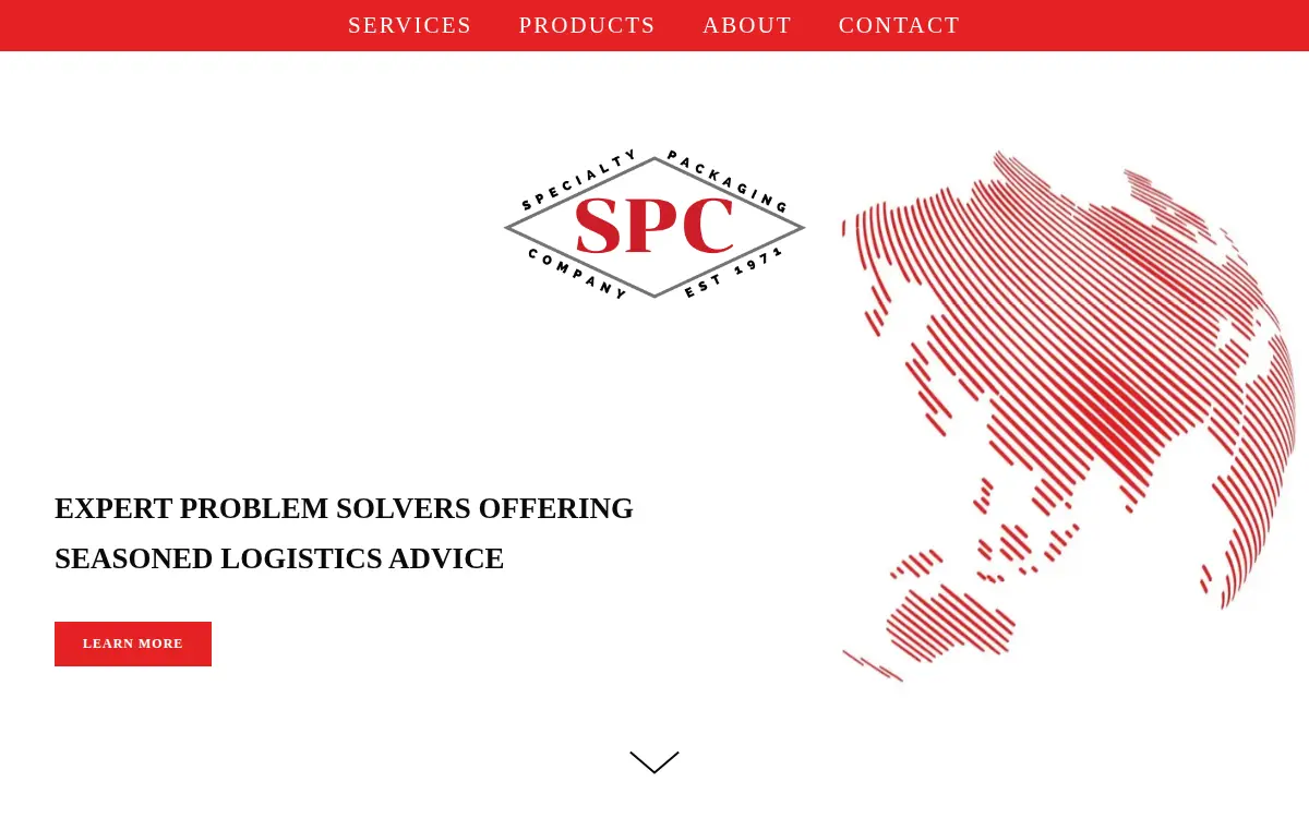 Homepage of Specialty Packaging Company LLC