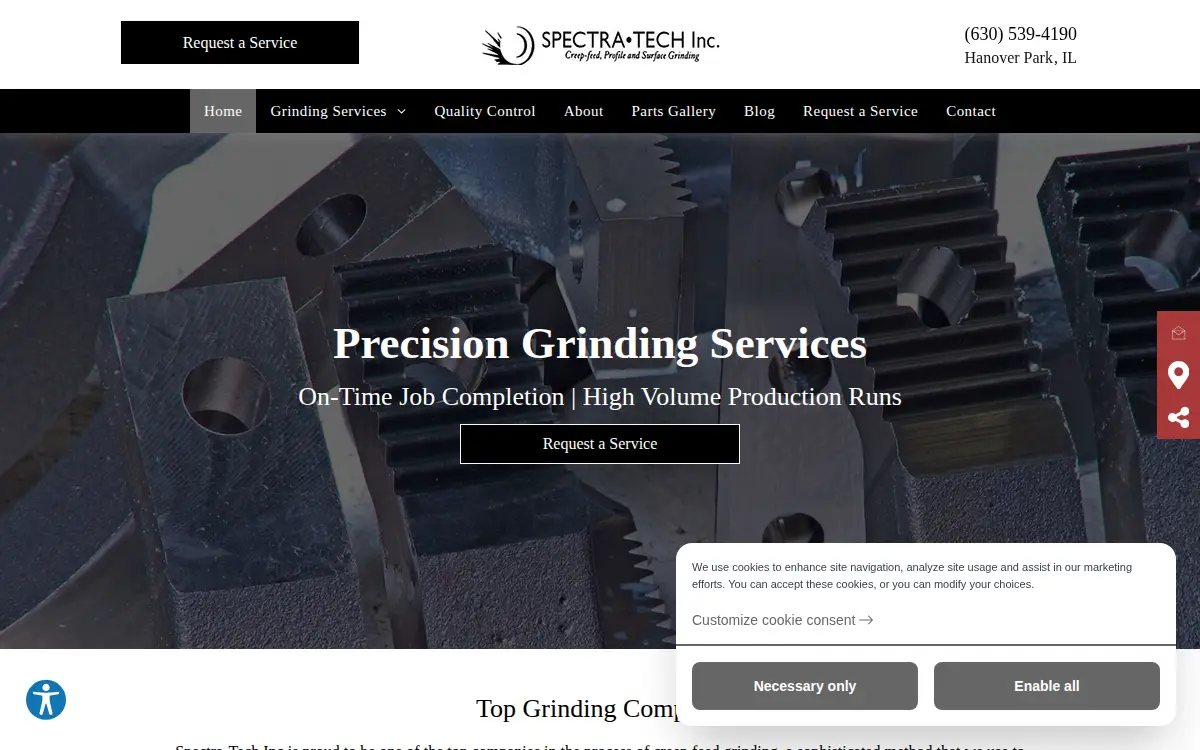 Homepage of Spectra-tech, INC.