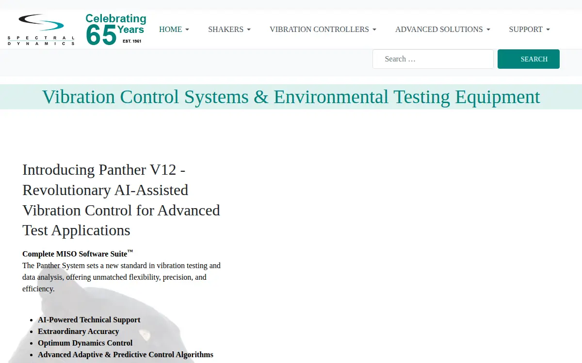 Homepage of Spectral Dynamics INC