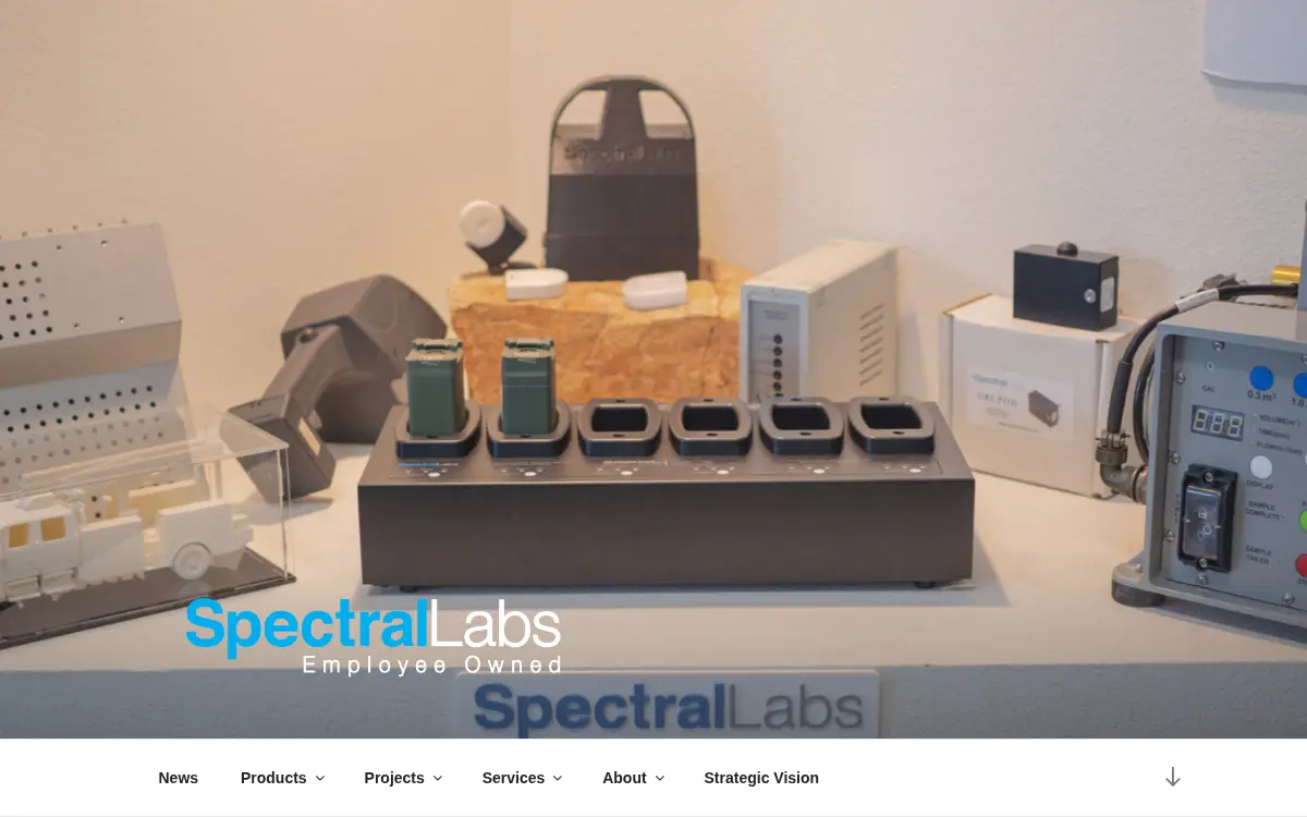 Homepage of Spectral Labs Incorporated