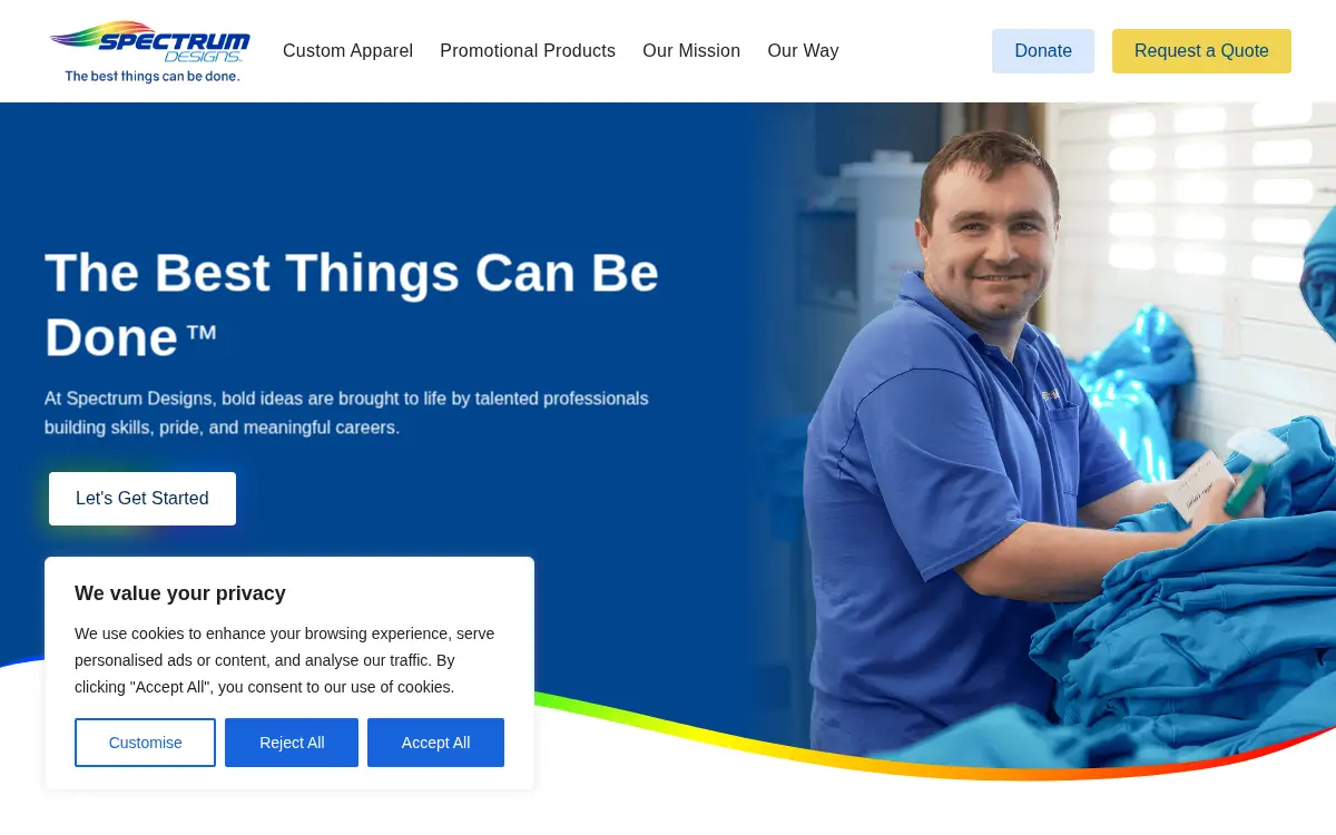 Homepage of Spectrum Designs Foundation LTD