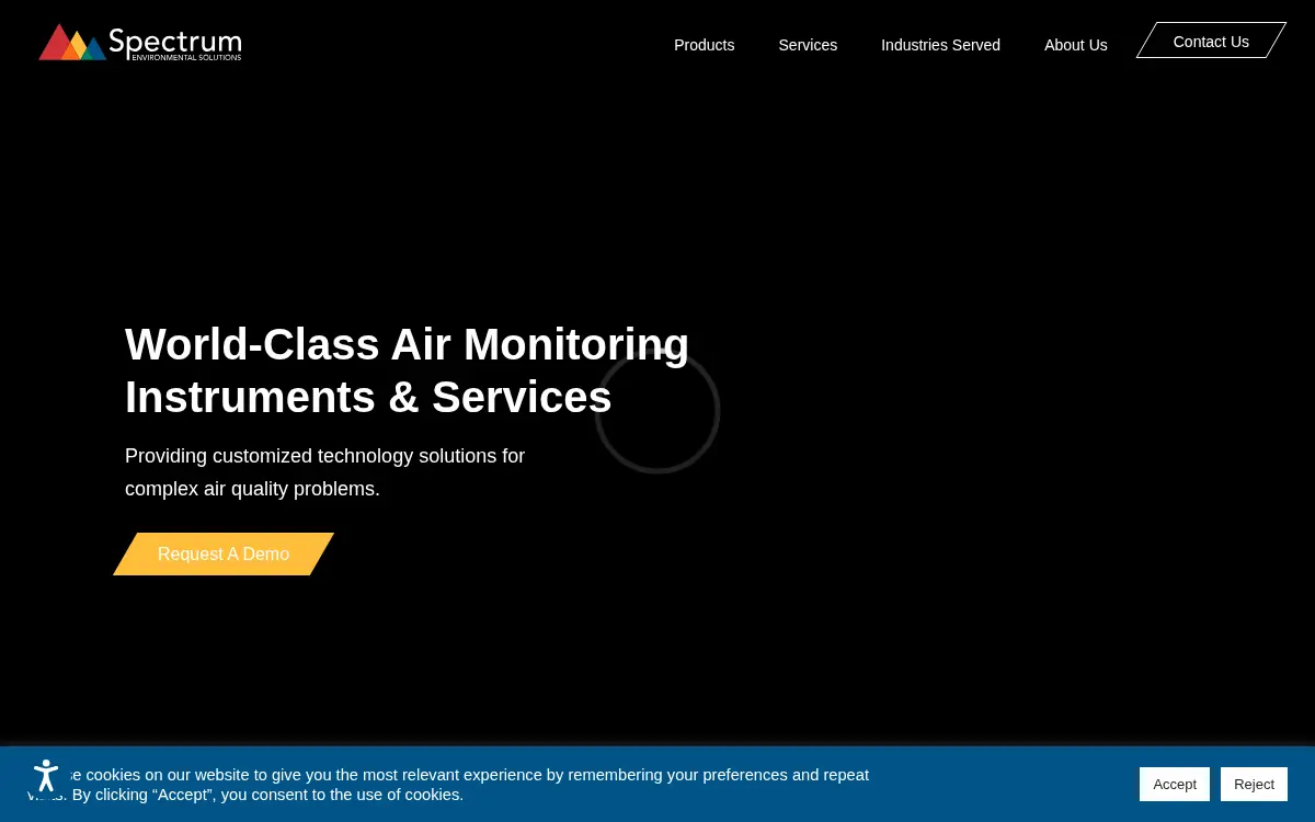 Homepage of Spectrum Environmental Solutions LLC