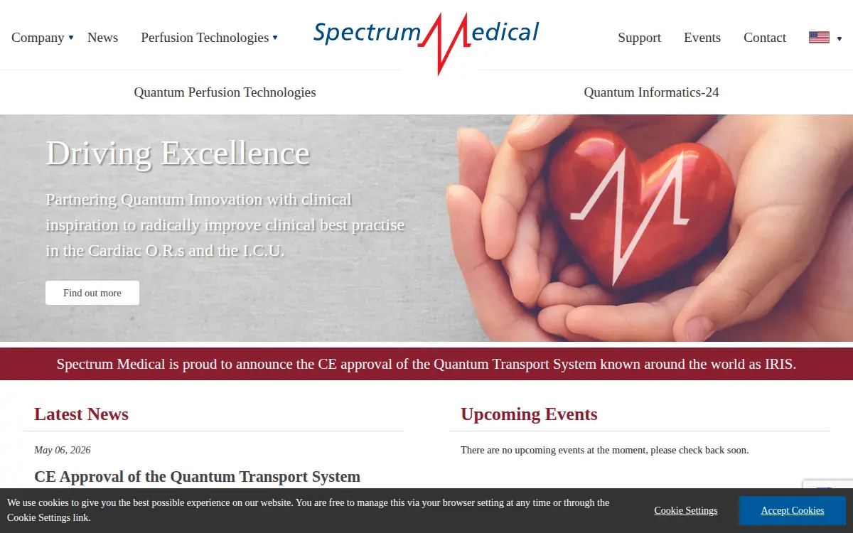 Homepage of Spectrum Medical INC