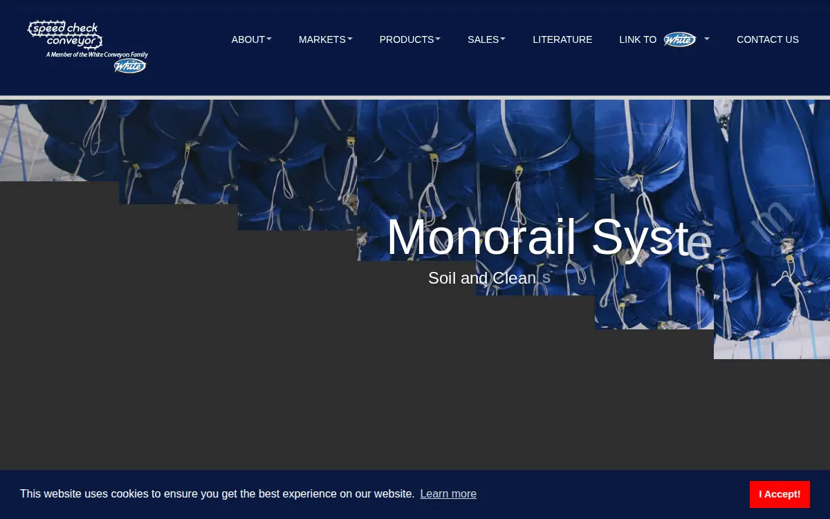 Homepage of Speed Check Conveyor LLC
