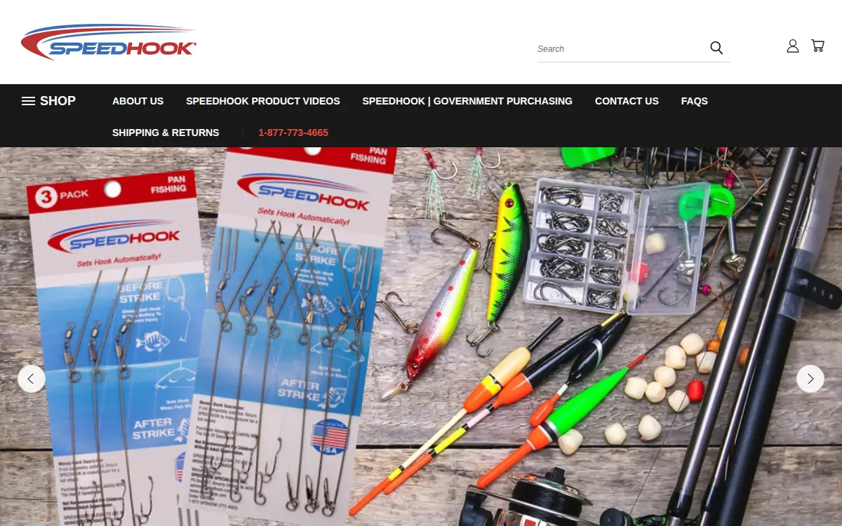 Homepage of Speedhook Specialists, INC.