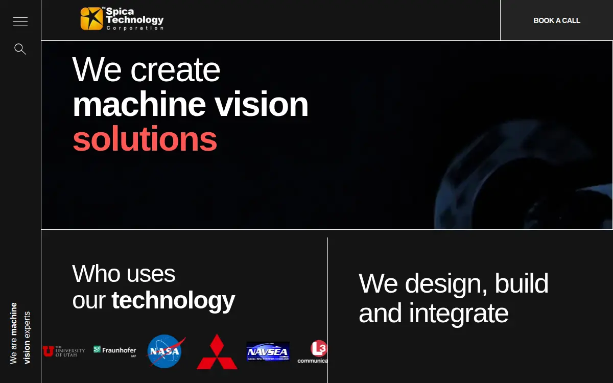Homepage of Spica Technology Corporation
