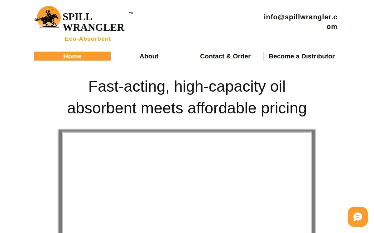 Homepage of Spill Wrangler, LLC