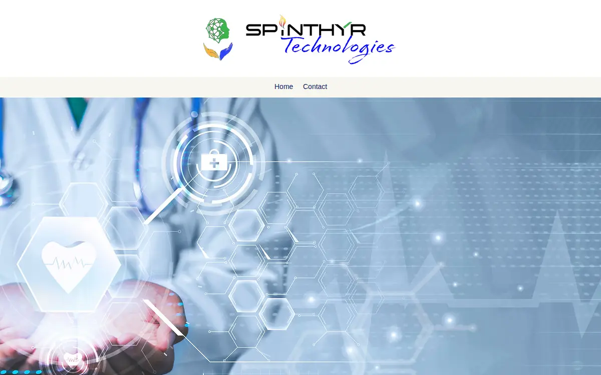 Homepage of Spinthyr Technologies, INC.