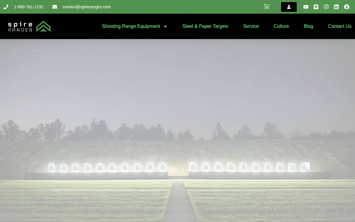 Homepage of Downrange Headquarters LLC