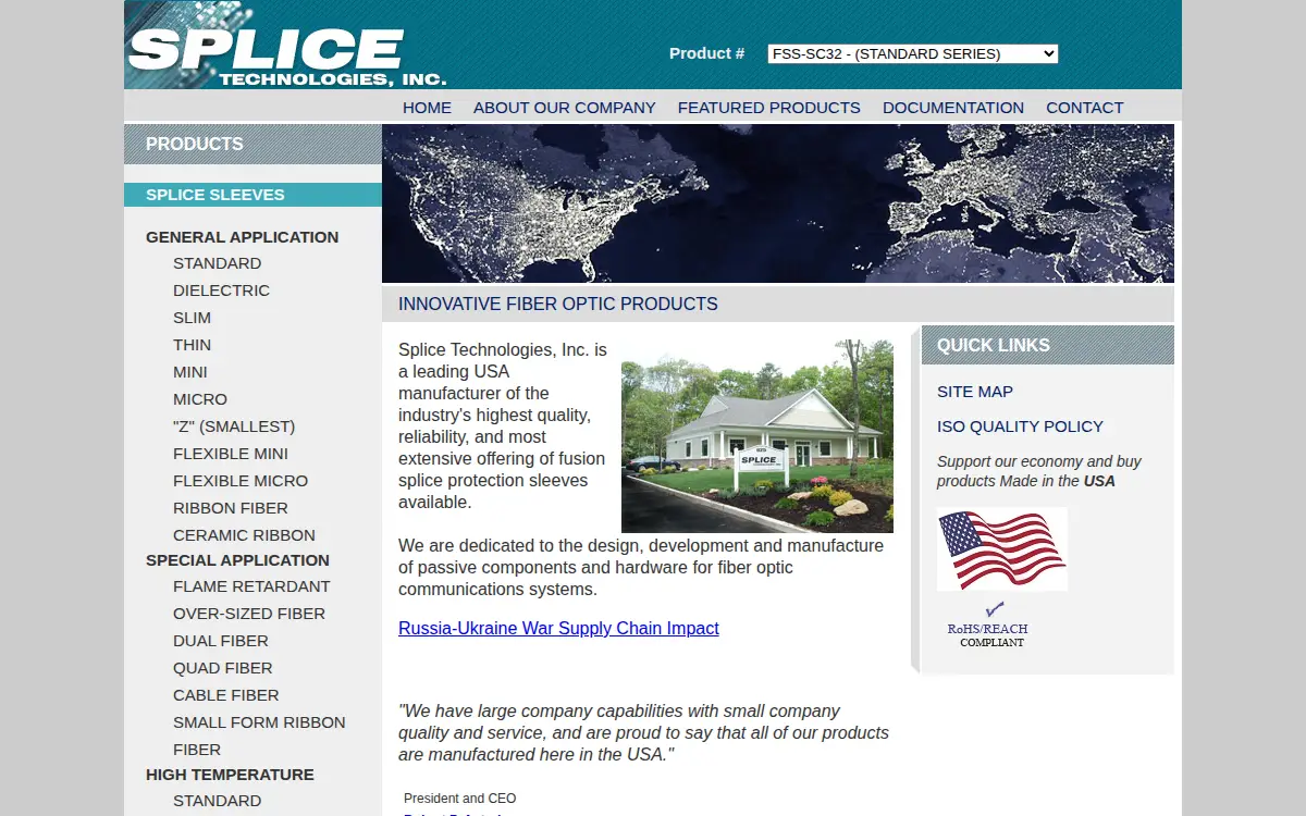 Homepage of Splice Technologies, INC.