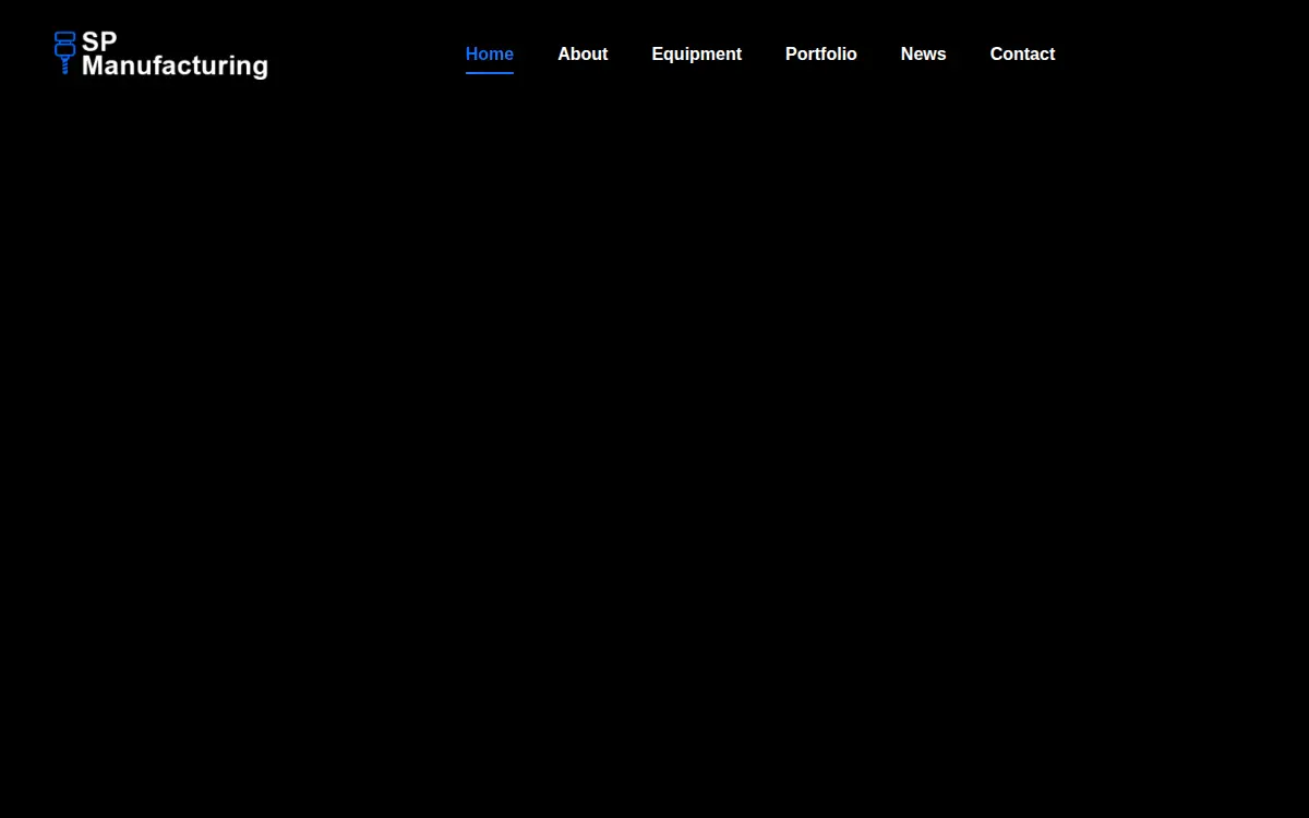 Homepage of S P Manufacturing, LLC