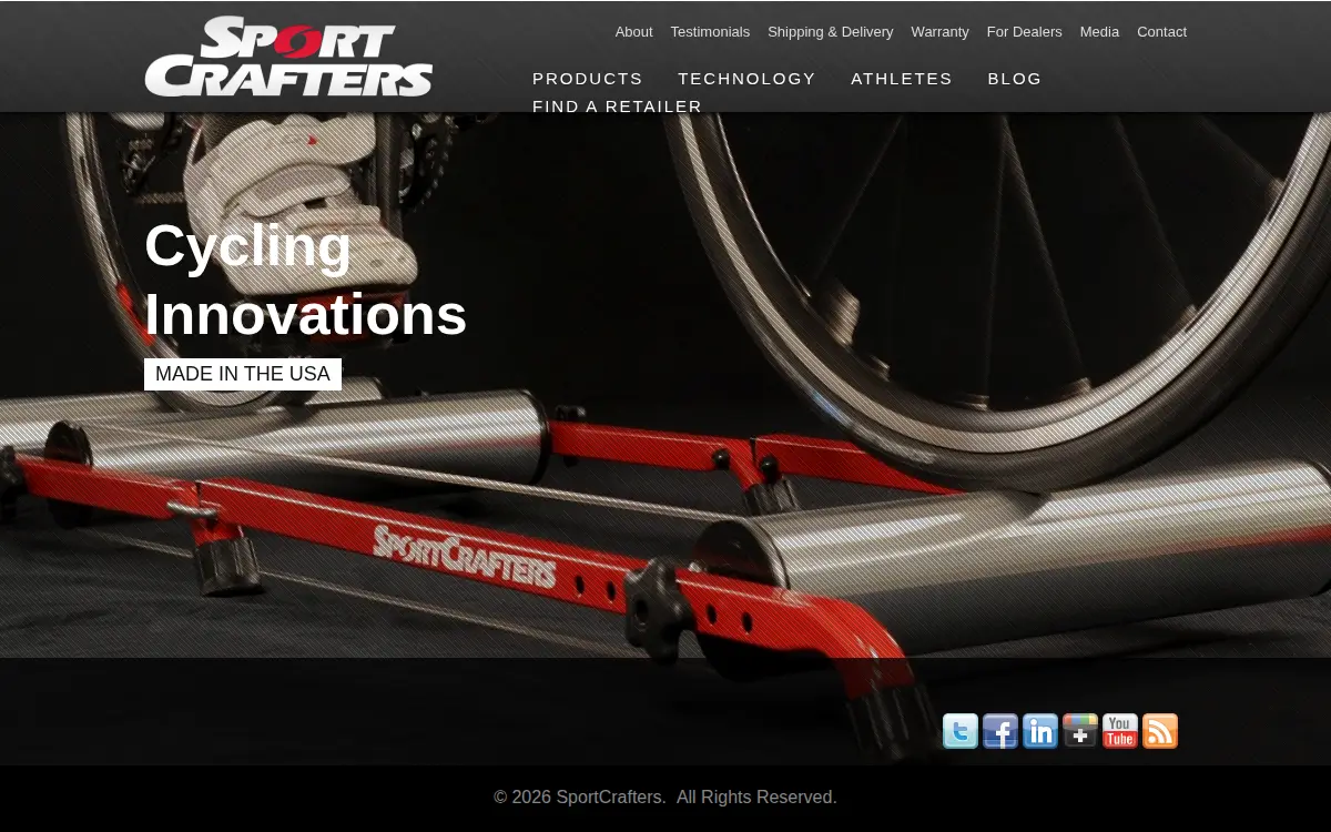 Homepage of Sportcrafters, INC