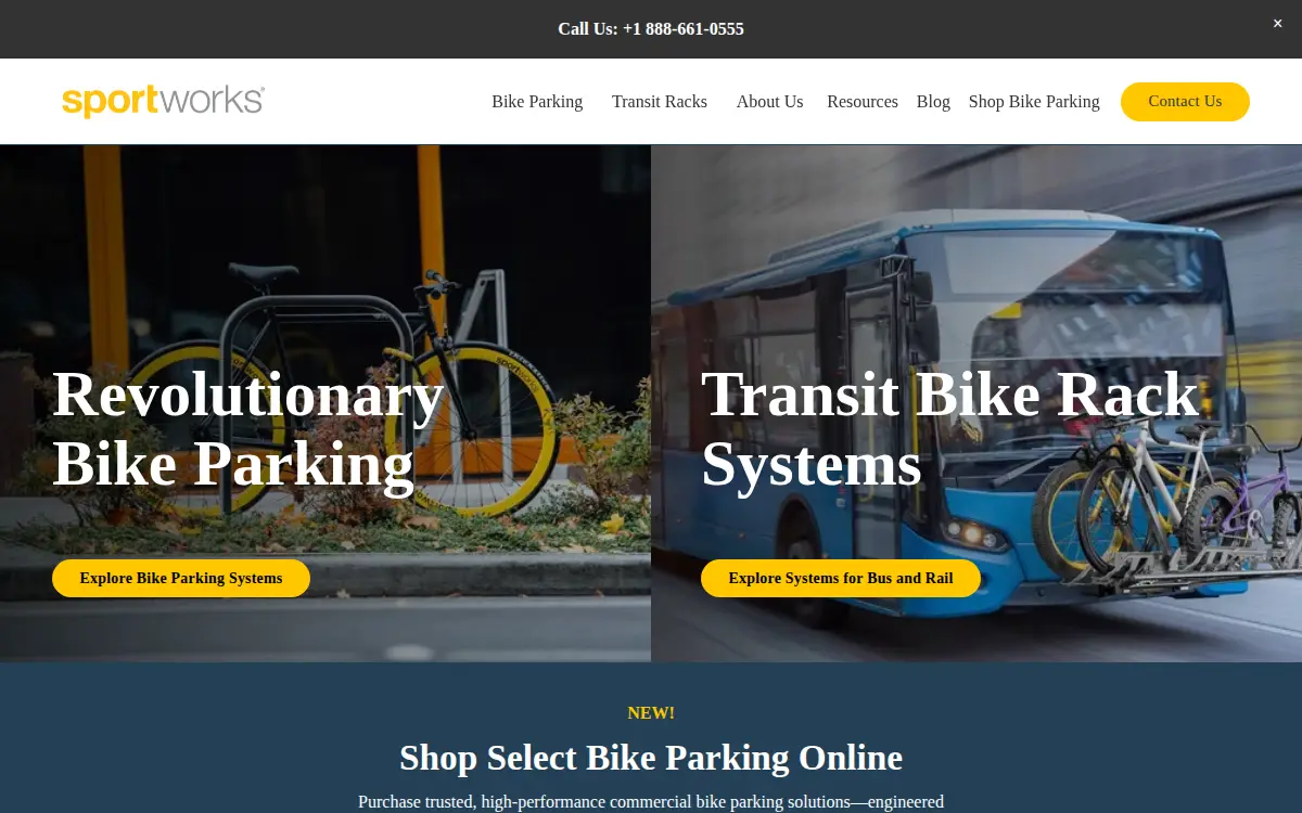 Homepage of Sportworks Global LLC