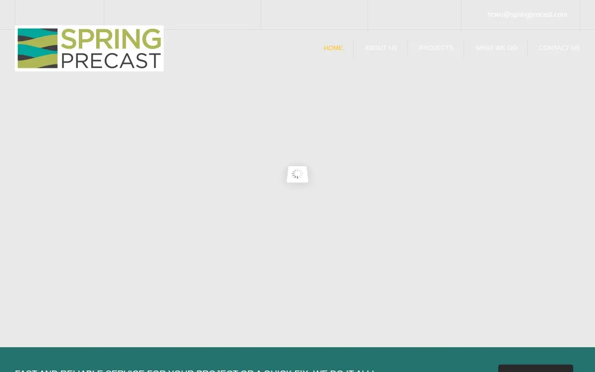 Homepage of Spring Precast LLC