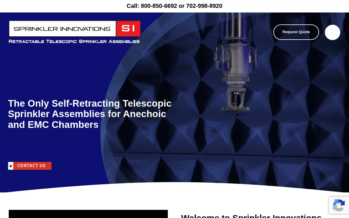 Homepage of Sprinkler Innovations INC