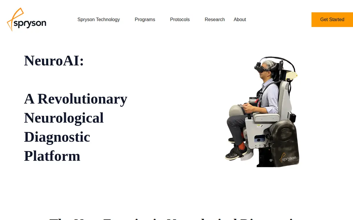 Homepage of Spryson America, INC.