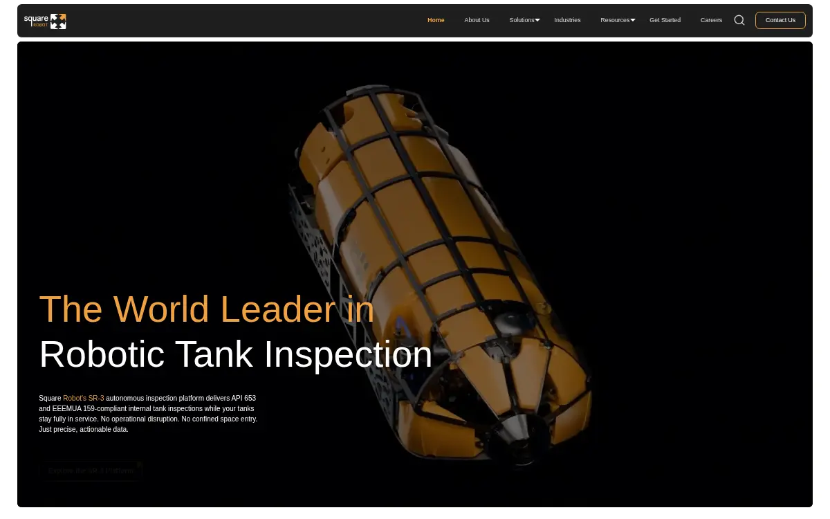 Homepage of Square Robot, INC