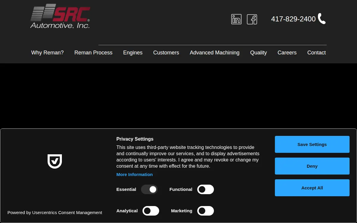 Homepage of Src Automotive, INC
