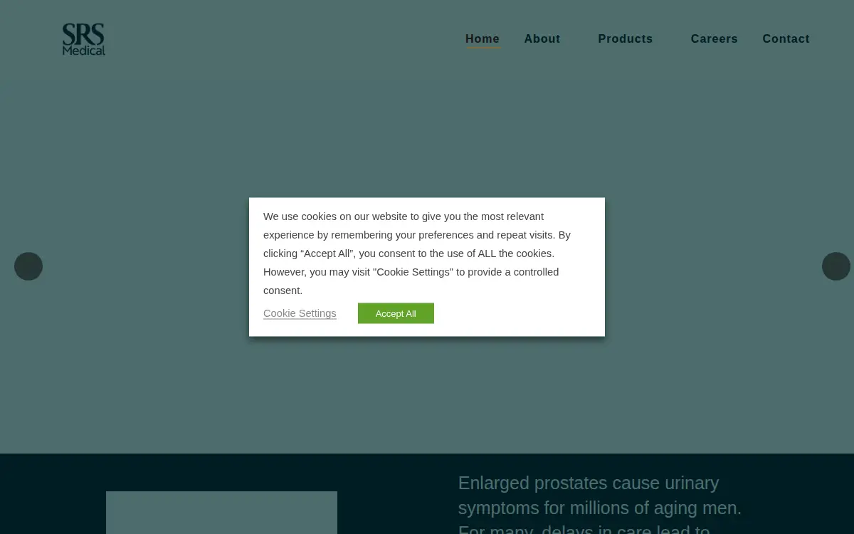 Homepage of Srs Medical Systems, INC.