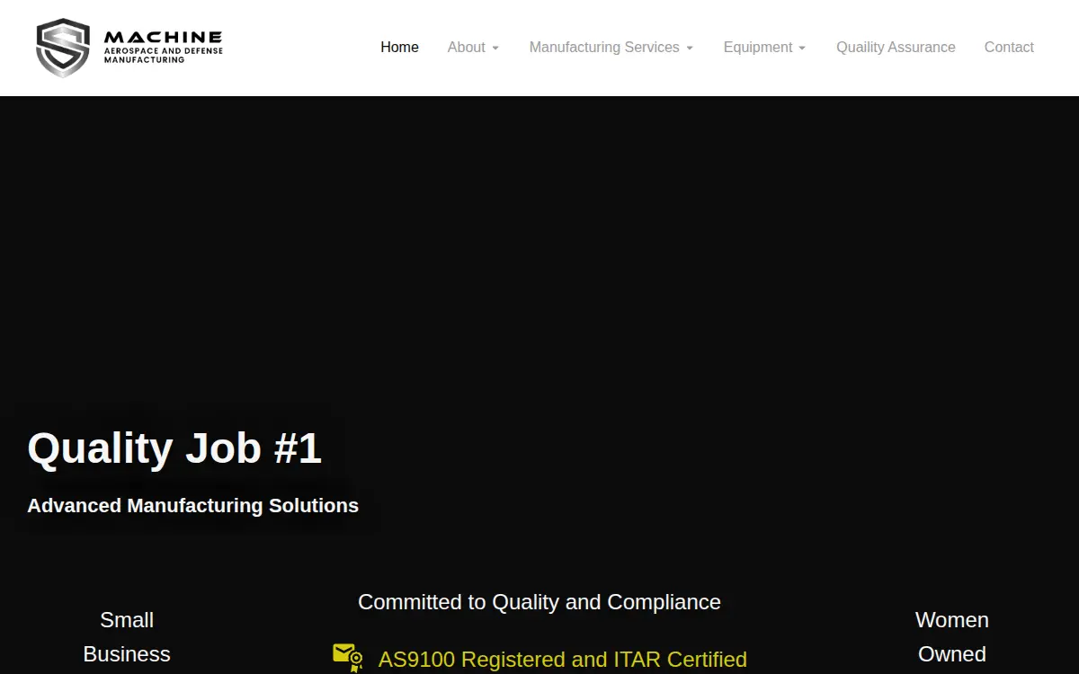 Homepage of S & S Machine, INC.