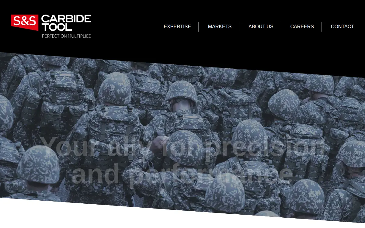 Homepage of S & S Carbide Tool, INC.