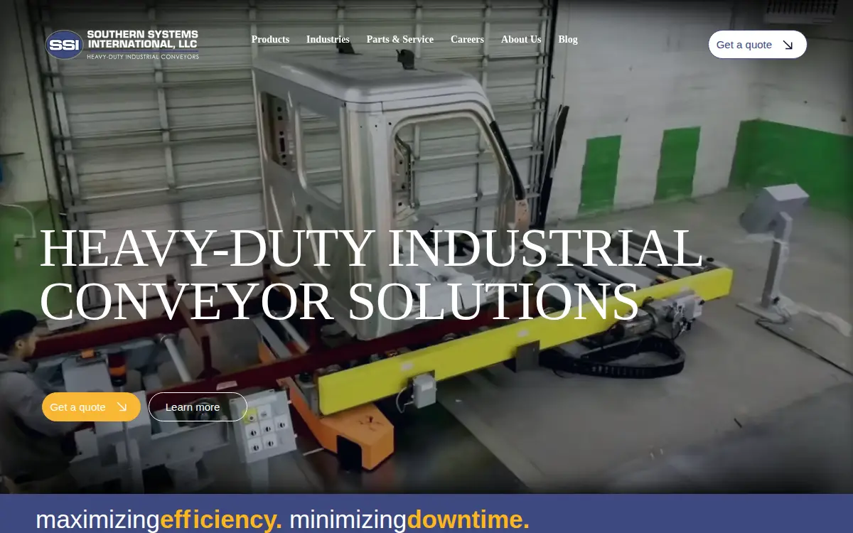 Homepage of Southern Systems International, LLC