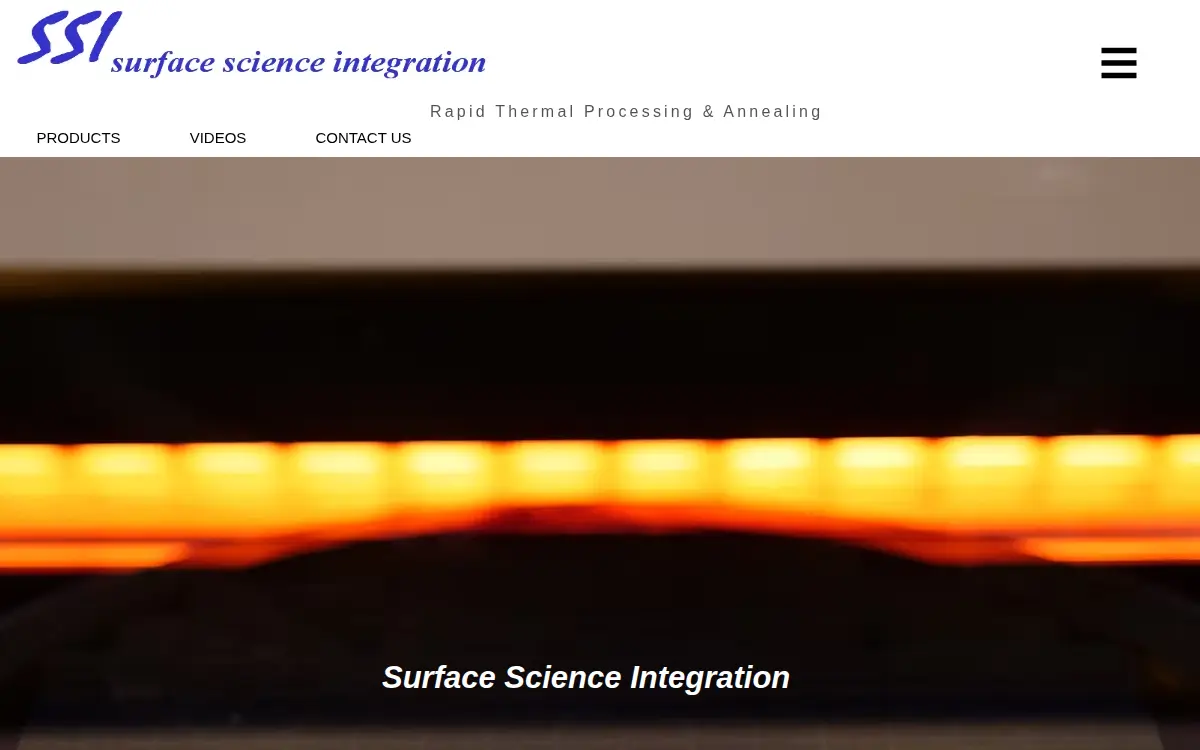 Homepage of Surface Science Integration, INC