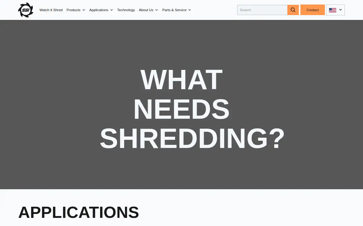 Homepage of Ssi Shredding Systems INC
