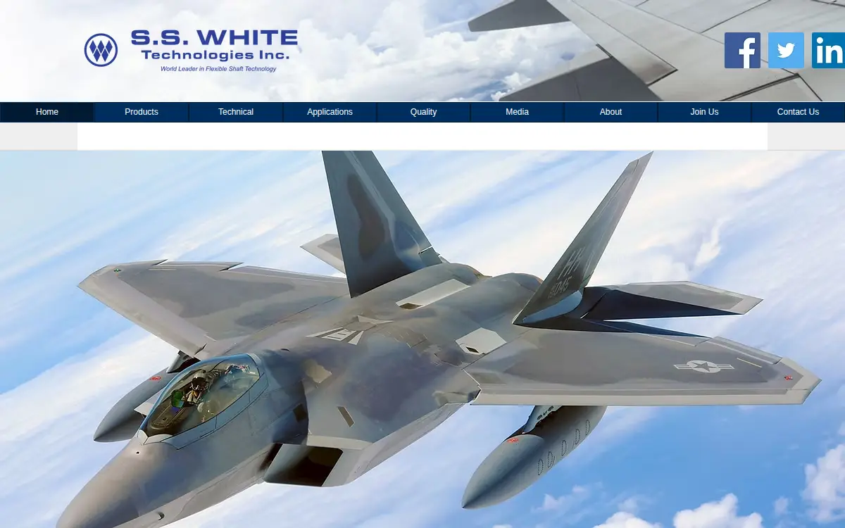 Homepage of S.s. White Technologies, INC.