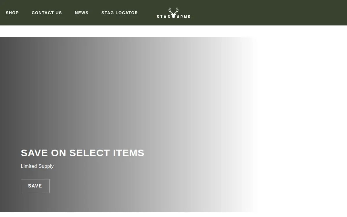 Homepage of Stag Arms LLC