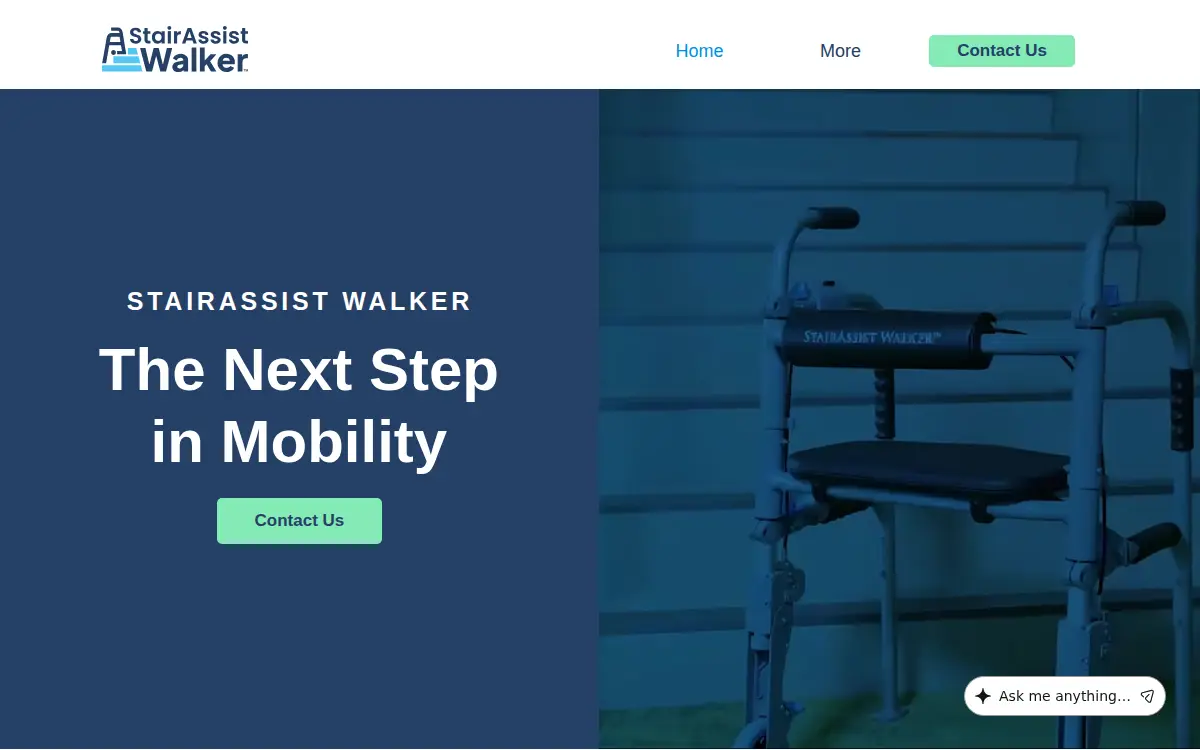 Homepage of Stairassist Walker, INC.