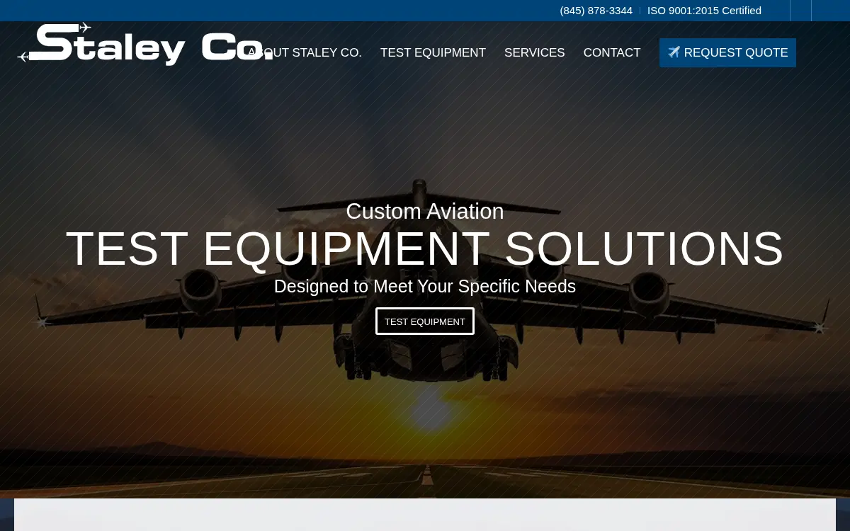 Homepage of James A. Staley Co., INC.