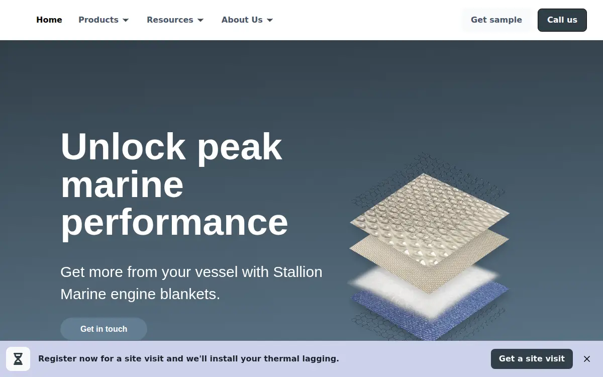 Homepage of Stallion Marine INC.
