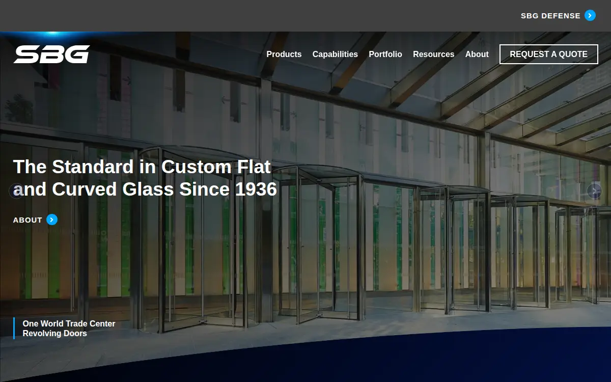 Homepage of Sbg Defense LLC