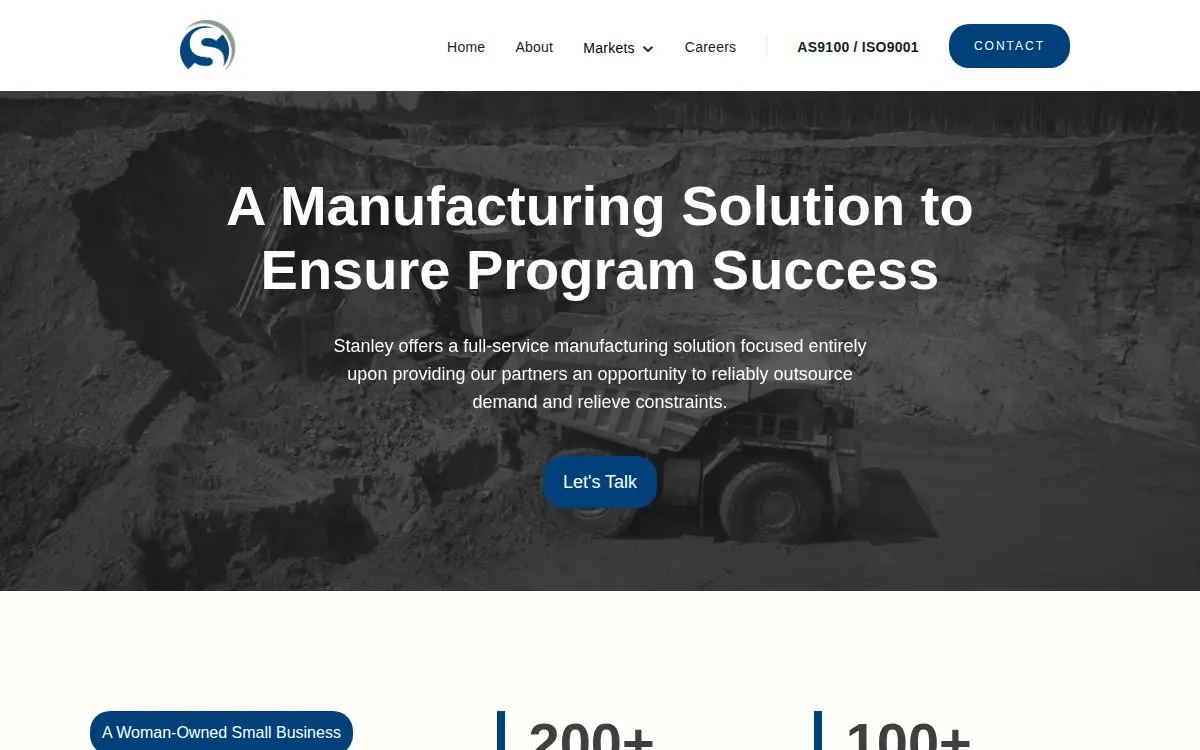 Homepage of Stanley Machining & Tool CORP