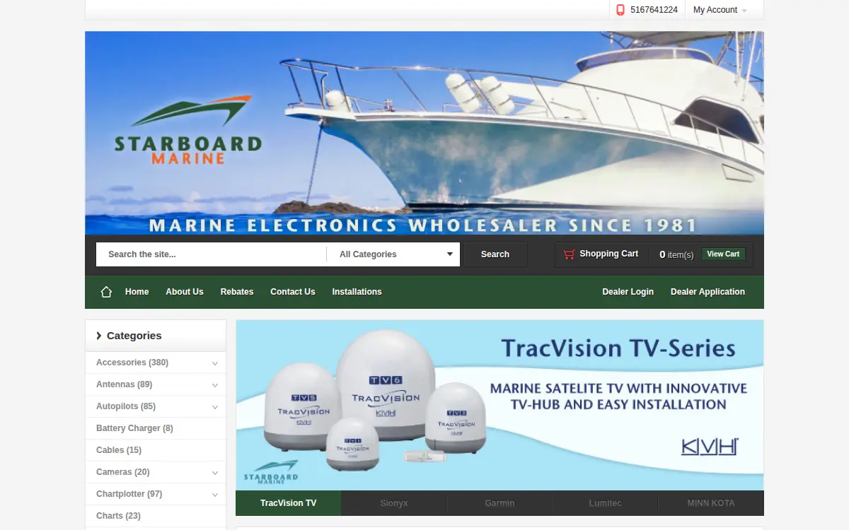 Homepage of Starboard Marine INC